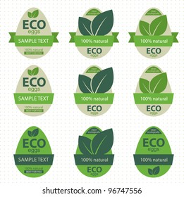Label as a chicken egg. Ecological product