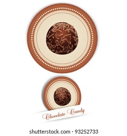 label with the Chocolates
