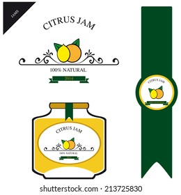 Label for citrus jelly 