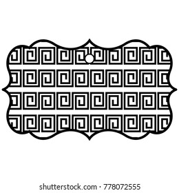 label classic abstract geometric design pattern
