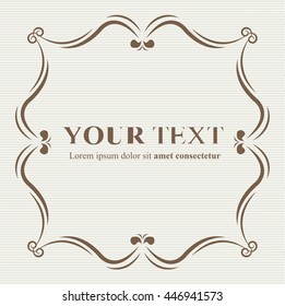 Label classic style 