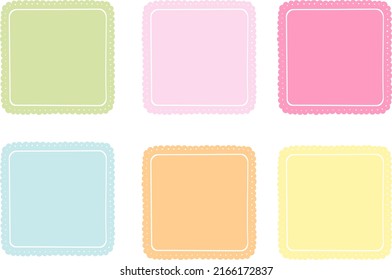 Label-Clipkunst mit Kammerrand