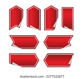 Label collection set. Set label and sticker or badge tag sale advertising. Label, sticker, banners and icons.