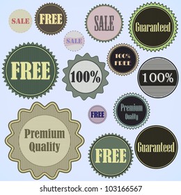 label collection.vector illustration.