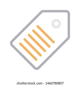 label colour line vector icon