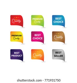 Label Compilation Logo Vector Template Design