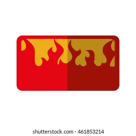 Label concept represented by hot deal icon. Isolated and flat illustration