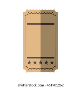 Label concept represented by ticket icon. Isolated and flat illustration