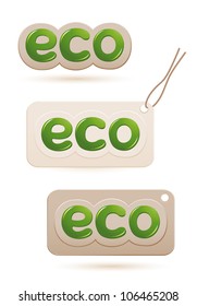 Label with cord bio sign