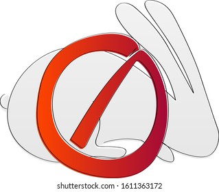 Label for cruelty-free products not tested on animals