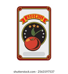 Label for Day of Goodwill. Vector illustration
