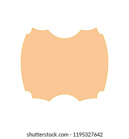 label decoration empty template isolated design