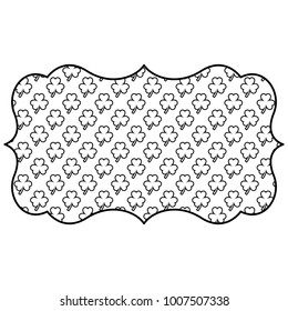 label decoration pattern clover st patrick day