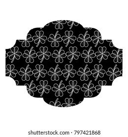 label decoration pattern clover st patrick day