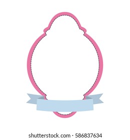 label decoration ribbon blank vector illustration eps 10