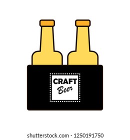 Label delicious foam beer drink. Premium craft beer. Label for the menu.