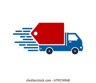 Label Delivery Icon Logo Design Element