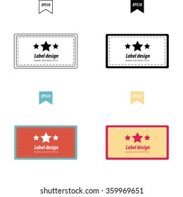 label design 4 styles