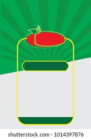 label design background for natural products vegetables 