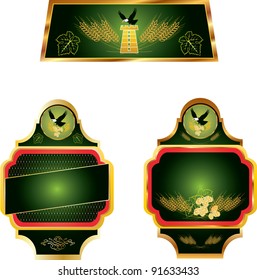 Label design for beer. You can take your sample text