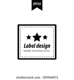 label design black and white