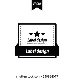 label design black and white