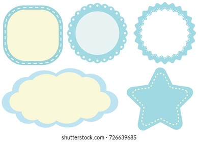 labels lacy borders set stock vector royalty free 179252516