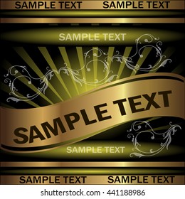Label for design of bottles and boxes with drinks and products. Vector illustration.