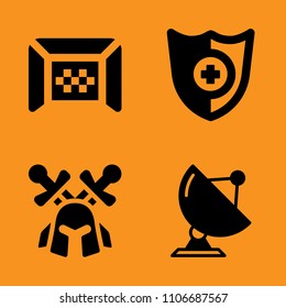 label, design, car and circle icons set. Vector illustration for web and design