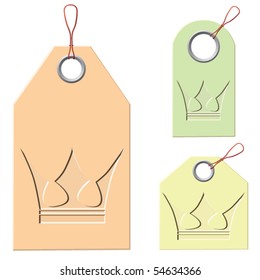Label and design element. Crown.