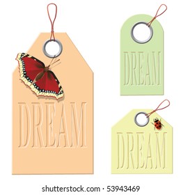 Label and design element. Dream.