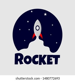 label design elements and rocket art illustration templates and arts logos.