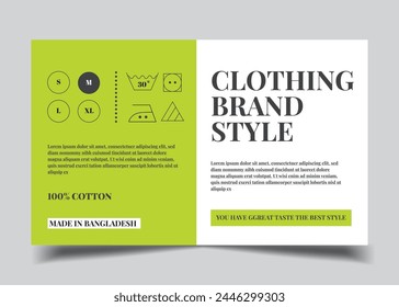 Label Design Garment Printable customizable clothing label template