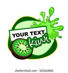 Label design. Kiwi.