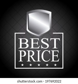 Label design over black background, vector illustration
