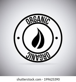 Label design over gray background, vector illustration