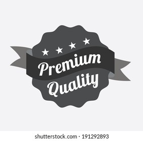 Label design over white background, vector illustration