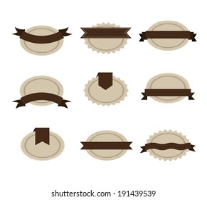 Label design over white background, vector illustration