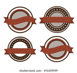 Label design over white background, vector illustration