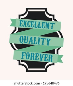 Label design over white background, vector illustration