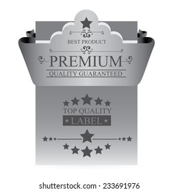 Label design over white background, vector illustration