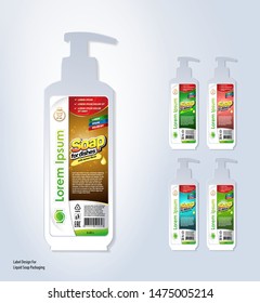 Label design for packaging liquid soap
