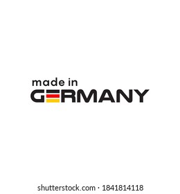 Label design for product Made in germany vector template