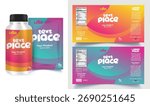 label design, soft drink bottle label design. Soda can vector. Energy drink label design. Orange flavor fruit juice label template design	