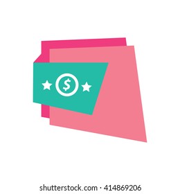  Label Design Star  pink and green