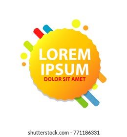 Label design template