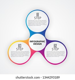 Label design template 3 vector infographic options