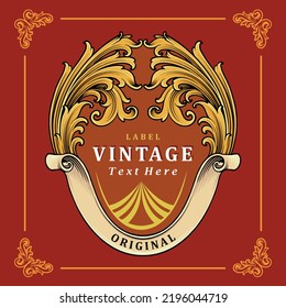 Label design template for food needs