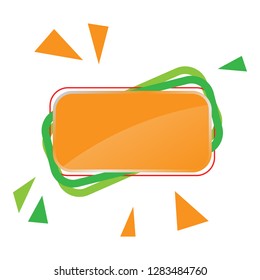 label design vector on white background