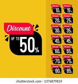 label discount set design template